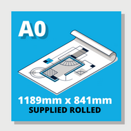 A0 Plan Printing Supplied Rolled