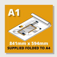 A1 Plan Printing Supplied Folded