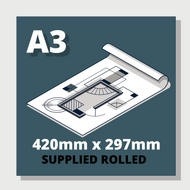 A3 Plan Printing Supplied Rolled