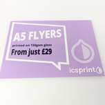 Express Same Day A5 Size Gloss Flyers