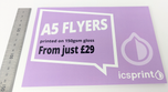 Express Same Day A5 Size Gloss Flyers