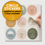 Circle Stickers - Self Adhesive paper