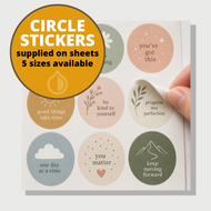 Circle Stickers - Self Adhesive paper