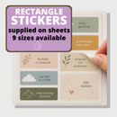 Rectangle Stickers - Self Adhesive paper